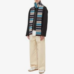 Acne Studios Vesuvio Stripe Scarf -Outlet Scarves Store 02 08 2022 BLR CA0226 AG7 m9 1