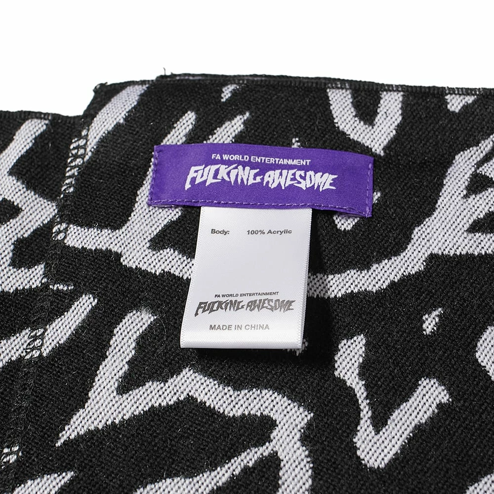 Fucking Awesome Sticker Stamp Scarf 5 Fucking Awesome Sticker Stamp Scarf - Image 3