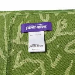 Fucking Awesome Sticker Stamp Scarf -Outlet Scarves Store 03 01 2023 NS FA1705 GRN 3 1