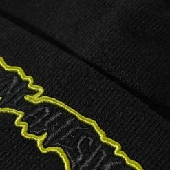 Fucking Awesome Running Logo Beanie -Outlet Scarves Store 03 01 2023 LL FA1658 BLK 2 1
