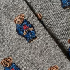 Polo Ralph Lauren All Over Bear Print Sock - 2 Pack -Outlet Scarves Store 03 01 23 JF 449892838001 2 1