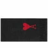 AMI Large A Heart Scarf -Outlet Scarves Store 03 11 2022 BLR USF409 336 001 m1 1