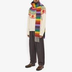 Acne Studios Vesuvio Stripe Scarf -Outlet Scarves Store 04 08 2022 TC CA0226 CZF m9 1