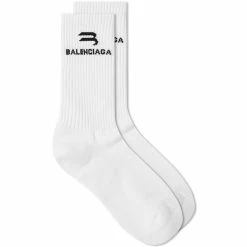 Balenciaga Sports Logo Socks