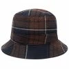 Universal Works Check Seersucker Bucket Hat -Outlet Scarves Store 06 04 2022 CW 26818 BRNY m1 1