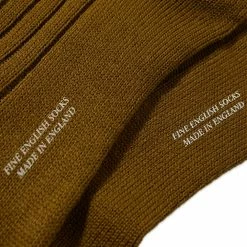 Margaret Howell Merino Wide Rib Sock -Outlet Scarves Store 06 12 2022 BLR MEAC0394A22FWYMUT 2 1