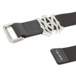 AMIRI 3cm MA Skater Belt -Outlet Scarves Store 07 02 2023 LL MAL002 001 BK 2 1