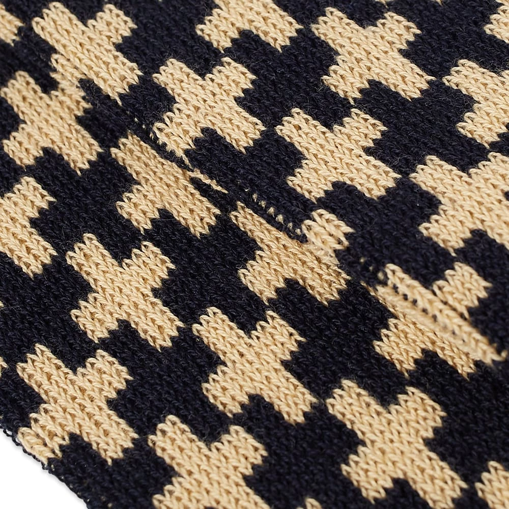 Blue Blue Japan Juji Tsunagi Jacquard Sock 4 Blue Blue Japan Juji Tsunagi Jacquard Sock - Image 2