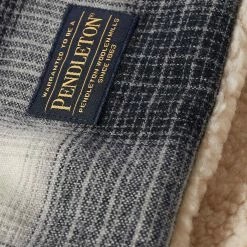 Neighborhood X Pendleton Check Boa Muffler -Outlet Scarves Store 08 01 2023 SI 2221508N AC01S BLK 2 1