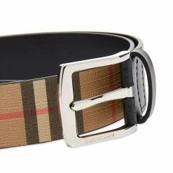 Burberry Gray Vintage Check Belt 6 Burberry Gray Vintage Check Belt -Outlet Scarves Store 08 03 2021 TH 8040194 A7026 2 1