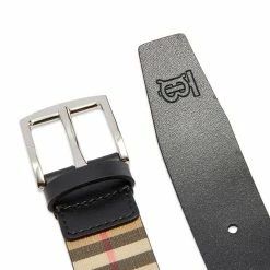 Burberry Gray Vintage Check Belt 7 Burberry Gray Vintage Check Belt -Outlet Scarves Store 08 03 2021 TH 8040194 A7026 3 1