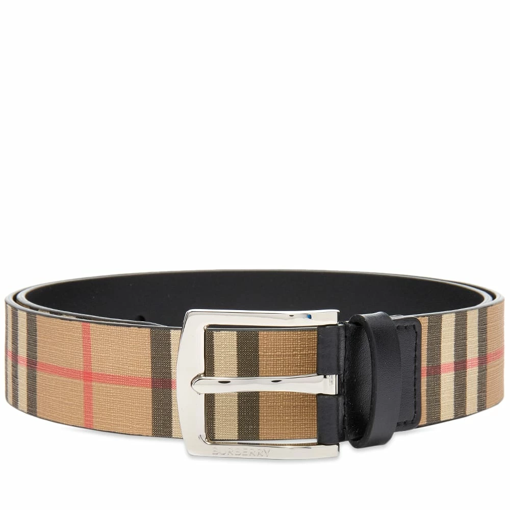 Burberry Gray Vintage Check Belt 3 Burberry Gray Vintage Check Belt