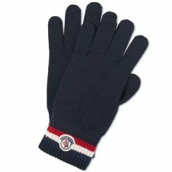 Outlet Scarves Store 61 Moncler Tricolore Logo Wool Gloves
