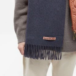 Acne Studios Canada New Scarf -Outlet Scarves Store 09 02 2023 NS CA0209 AZS 10 1