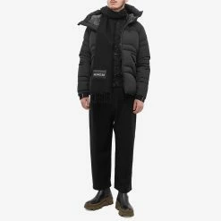 Moncler Label Logo Scarf -Outlet Scarves Store 09 08 2022 JB 3C000 21 A0152 999 m3 1