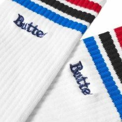 Butter Goods Logo Stripe Sock -Outlet Scarves Store 09 12 2022 BLR BGQ422D14902 2 1