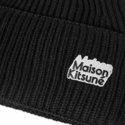 Maison Kitsune X Olympia Le Tan Patch Beanie -Outlet Scarves Store 09 12 2022 BLR JU06189KT1022P199 2 1