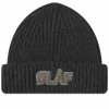 Olaf Hussein Fuzzy Beanie -Outlet Scarves Store 10 11 2022 JB A100809 BLK m1 1