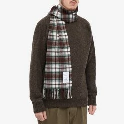 Norse Projects Moon Checked Lambswool Scarf -Outlet Scarves Store 13 10 2022 LL N83 0022 5009 2 1