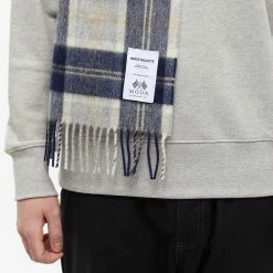 Norse Projects Moon Checked Lambswool Scarf -Outlet Scarves Store 13 10 2022 ML N83 0022 7000 10 1