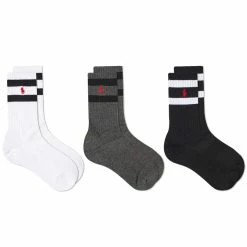 Polo Ralph Lauren Classic Stripe Sport Sock - 3 Pack