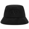 Valentino Nylon Logo Bucket Hat -Outlet Scarves Store 15 12 2022 JB 1Y0HGA32KFW 0NO m1 1