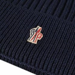 Moncler Grenoble Rib Logo Beanie -Outlet Scarves Store 17 10 2022 LL 3B000 08 04761 778 2 1