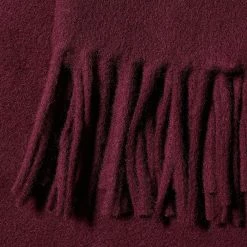 Maison Kitsune Fox Head Patch Wool Scarf -Outlet Scarves Store 17 11 22 JF FU06208BT3004 P596 3 1