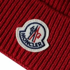 Moncler Logo Beanie -Outlet Scarves Store 18 10 2022 LL 3B705 00 A9342 472 2 1