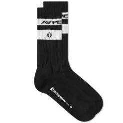 AAPE By A Bathing Ape AAPE Emblem Sports Sock