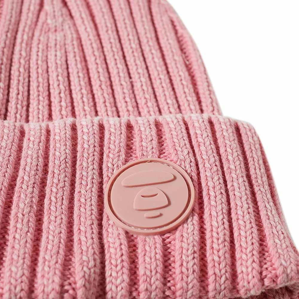 AAPE By A Bathing Ape AAPE Ribbed Logo Beanie 4 AAPE By A Bathing Ape AAPE Ribbed Logo Beanie - Image 2