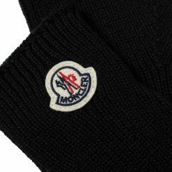 Moncler Logo Wool Gloves -Outlet Scarves Store 19 08 2021 MB 3A000 03 A9342 999 2 1