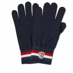 Moncler Tricolore Band Logo Gloves
