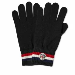 Moncler Tricolore Band Logo Gloves