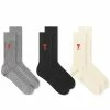 AMI A Heart Sock - 3 Pack -Outlet Scarves Store 20 10 2022 AJ BFUSC606 379 971 m1 1