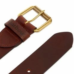 Barbour Matt Leather Belt -Outlet Scarves Store 20 12 2019 barbour mattleatherbelt mattbrown mac0111br51 bb 2