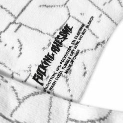 Fucking Awesome Crackle Socks -Outlet Scarves Store 21 04 2022 BLR FA1473 WH 2 1