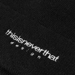 Thisisneverthat L-Logo Beanie -Outlet Scarves Store 21 04 2022 ML TN221KHWBE01 BK 2 1