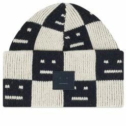 Acne Studios Kuri Checkerboard Face Beanie