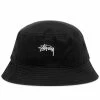 Stussy Stock Bucket Hat -Outlet Scarves Store 22 02 2021 MO 1321023 BLAC m1 1