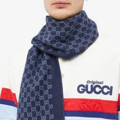 Gucci GG Jaquard Scarf -Outlet Scarves Store 22 02 2023 LL 391246 4G200 4569 3 1