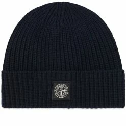 Stone Island Wool Patch Beanie Hat