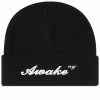 Awake NY Script Logo Beanie 2 Awake NY Script Logo Beanie -Outlet Scarves Store 22 11 2022 GH AWK FW22 HT003 BLK m1 1
