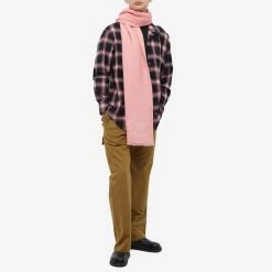 Acne Studios Vakota Crinkle Wool Scarf -Outlet Scarves Store 23 02 23 LS CA0244 BQU m9 1