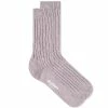 Druthers Organic Cotton Rib Slub Crew Sock