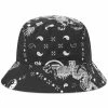 CLOT Bandana Bucket Hat -Outlet Scarves Store 24 03 2022 TH CLHT22S60015 BLK m1 1