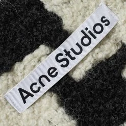 Acne Studios Vadik Houndstooth Scarf -Outlet Scarves Store 25 07 2022 NS CA0153 AL4 3 1