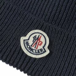 Moncler Logo Beanie -Outlet Scarves Store 26 07 2022 BLR 3B705 00 A9342 742 2 1