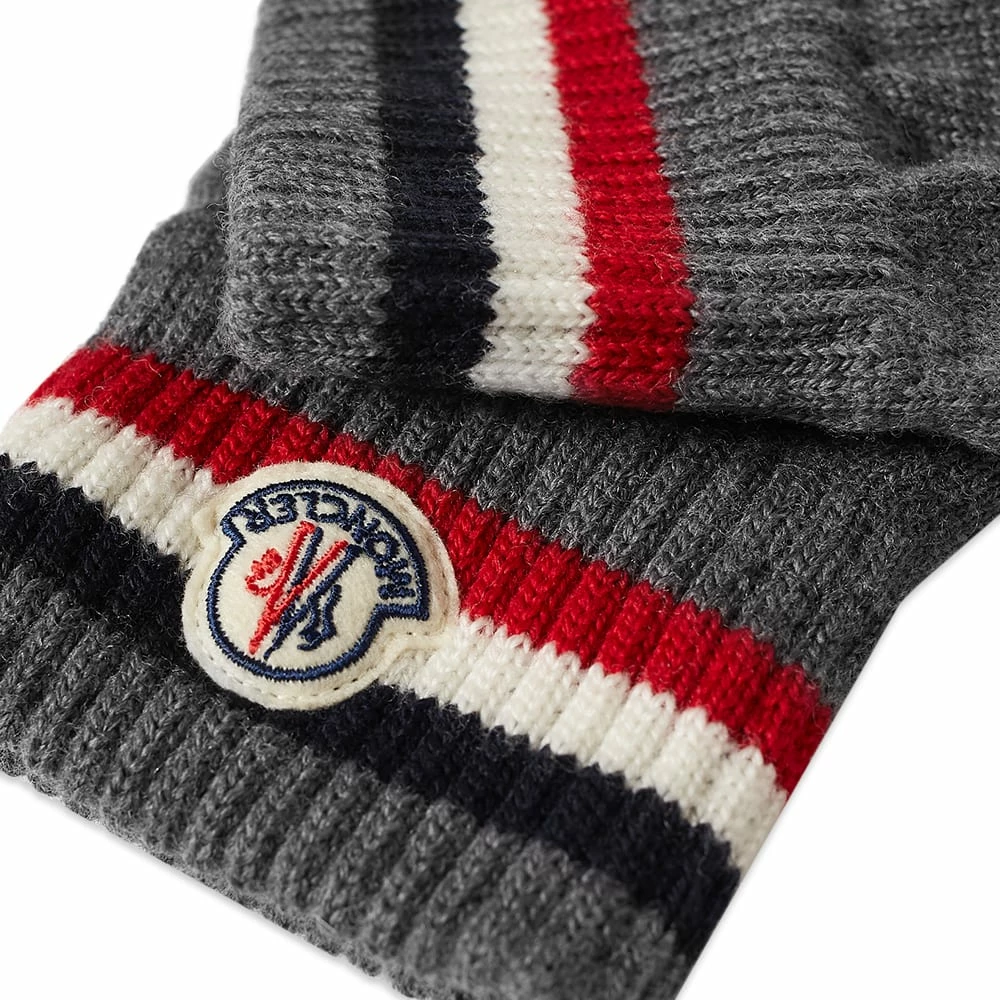 Moncler Tricolore Band Logo Gloves 4 Moncler Tricolore Band Logo Gloves - Image 2