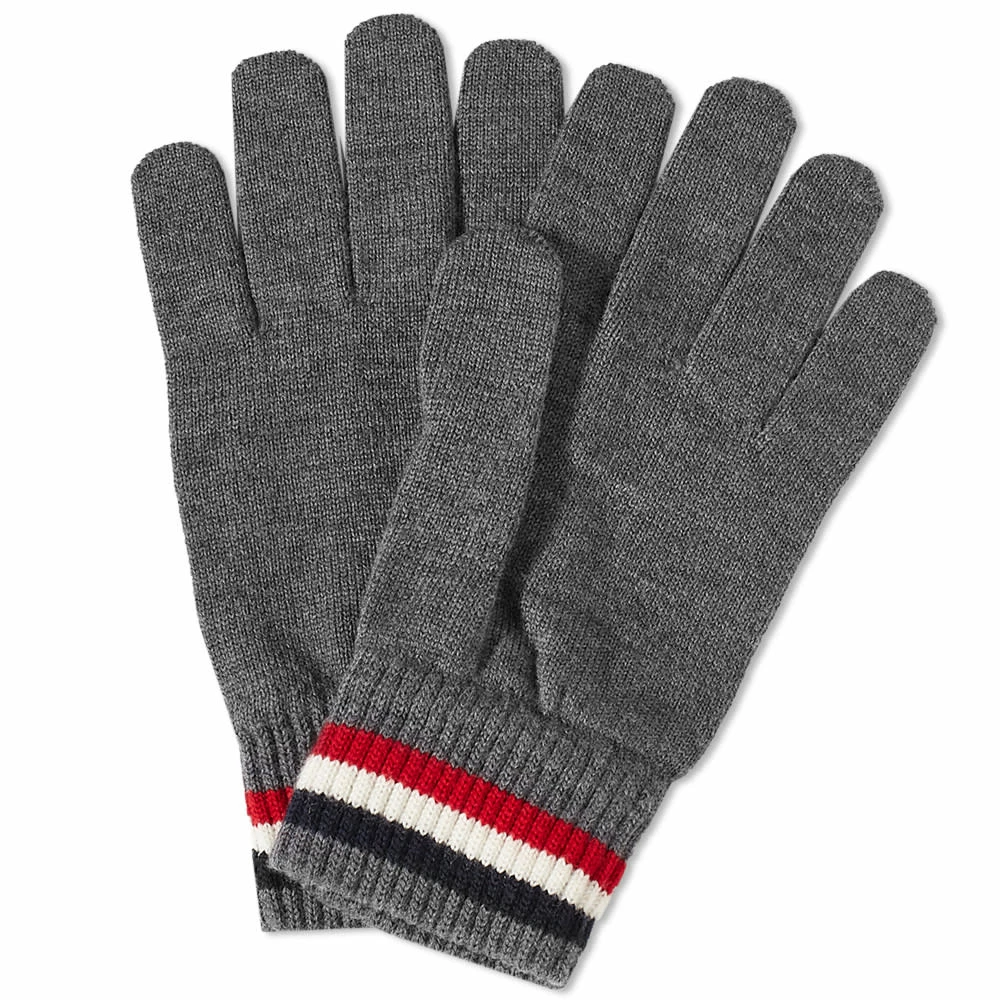 Moncler Tricolore Band Logo Gloves 3 Moncler Tricolore Band Logo Gloves